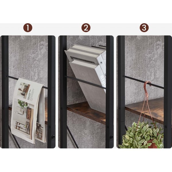 Ragna Bcherregal - Braun/Schwarz