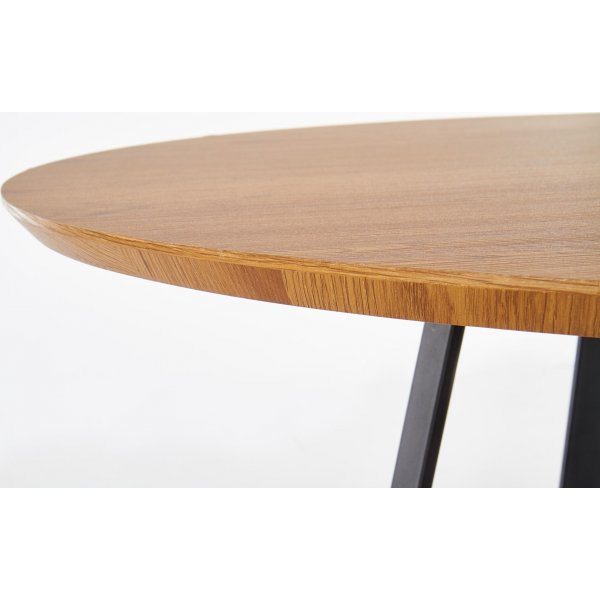 Raphael Esstisch 120 cm - Eiche/schwarz