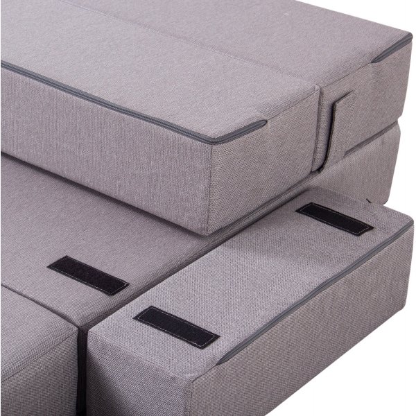 Melisa 2-Sitzer-Schlafsofa - Grau