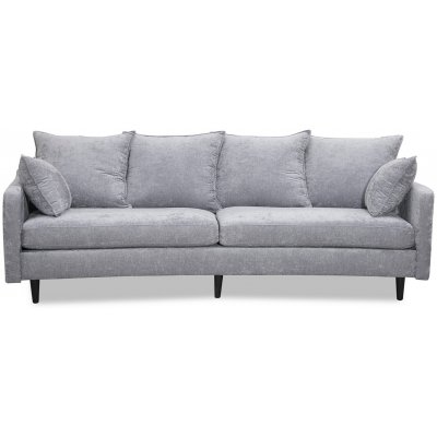 Gotland 3-Sitzer geschwungenes Sofa - Oxford grau + Mbelpflegeset fr Textilien