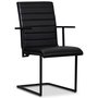 Lazio Sessel schwarz Metall - Schwarz PU