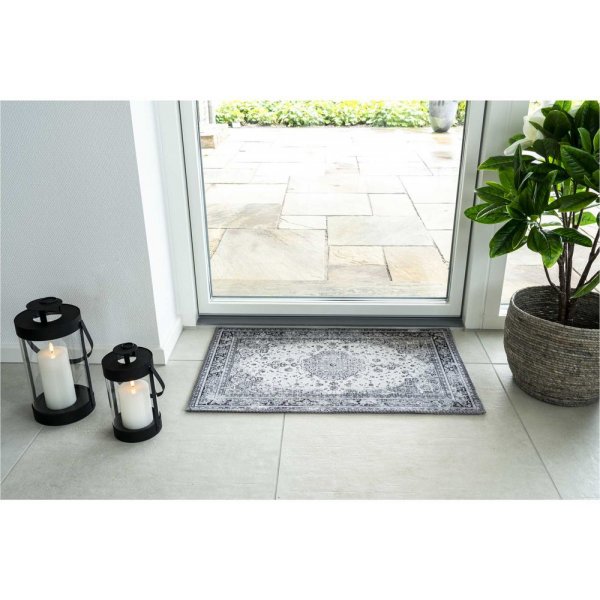 Havanna Fußmatte - Schwarz/Weiß - 50x80 Havanna Fußmatte - Schwarz/Weiß - 50x80