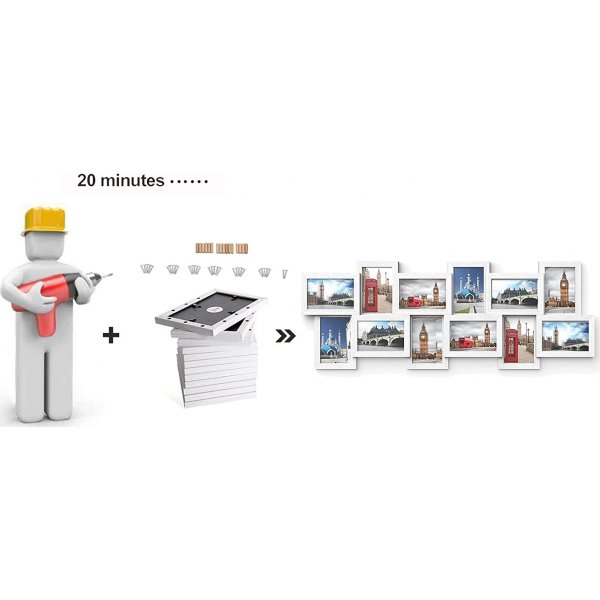 Fotorahmen Ivana - Weiß Fotorahmen Ivana - Weiß