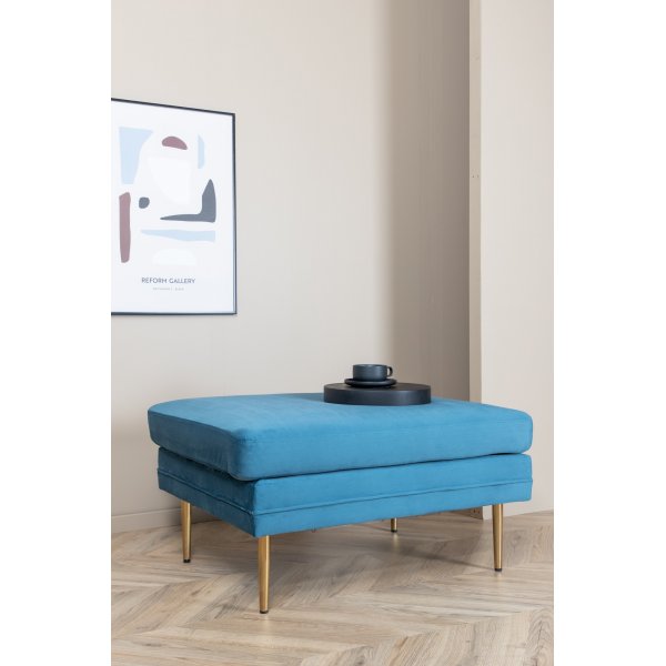 Savanna Hocker - Blauer Samt Savanna Hocker - Blauer Samt