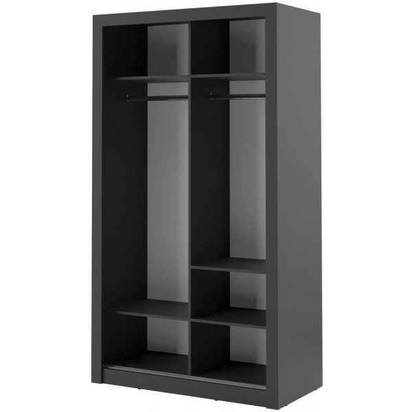 Mervyn Garderobe 120 - schwarz Mervyn Garderobe 120 - schwarz