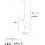 Domino-Deckenleuchte 11046 - Gold