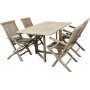 Salt Klapptisch 140 cm - Graues Teakholz