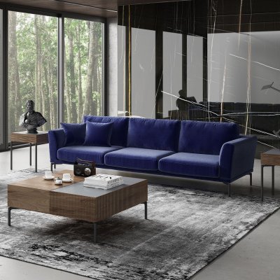 Jade 4-Sitzer-Sofa - Blau