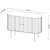 Slide Sideboard 110 cm - Braun lackierte Eiche