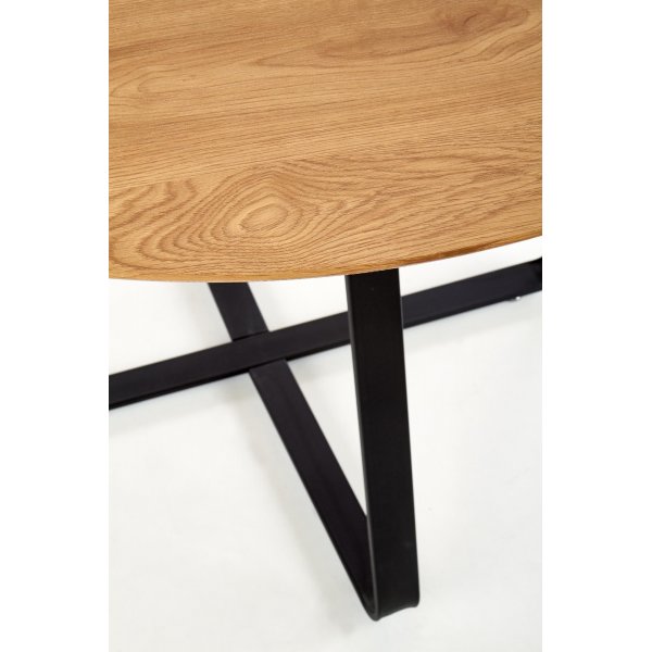 Raphael Esstisch 120 cm - Eiche/schwarz