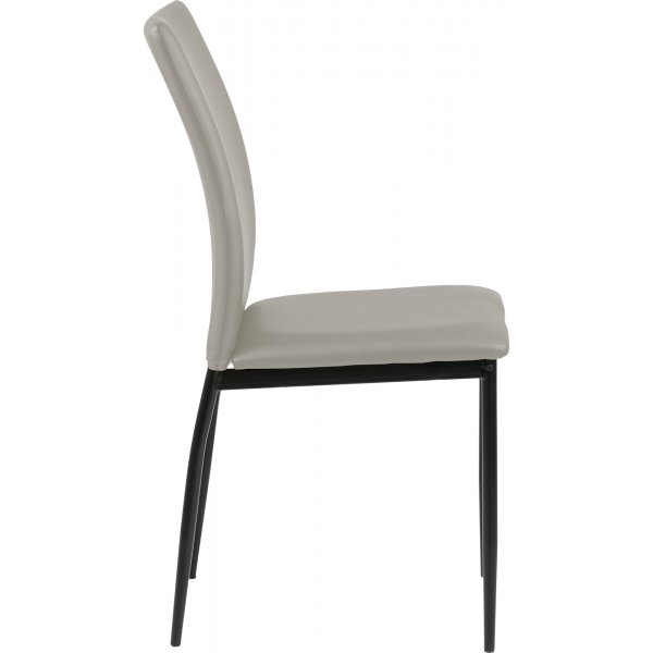 Demina Esszimmerstuhl - Hellgraues PU