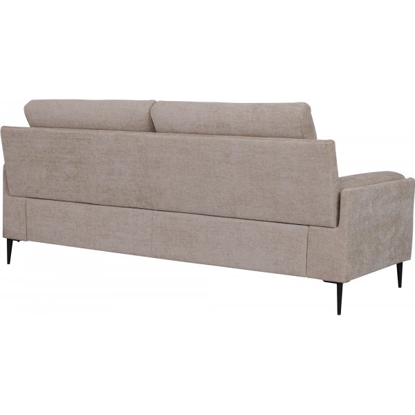 Sofa 3-Sitzer mit hoher Rckenlehne beige - Amsterdam