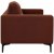 Aspen 3-Sitzer-Sofa - Rostrote Chenille + Mbelpflegeset fr Textilien