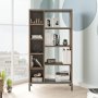Home-Bcherregal - Braun/Grau