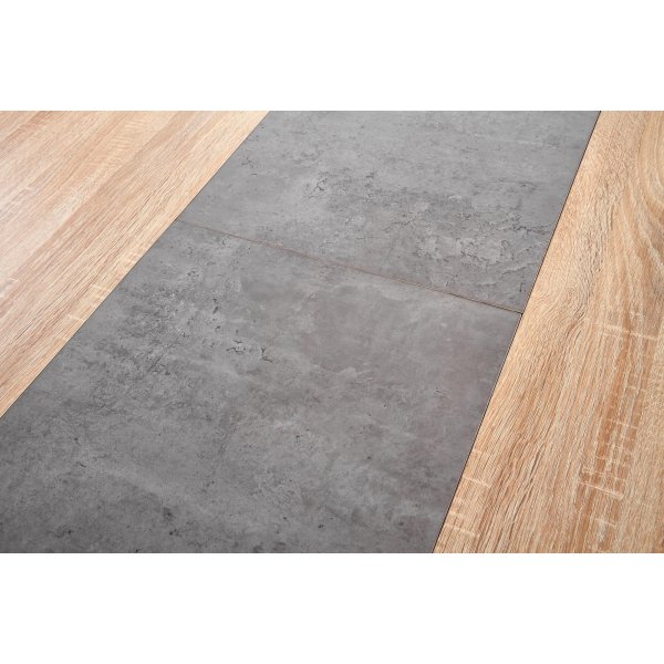 Brom Esstisch 120-160 x 80 cm - Eiche/grau Brom Esstisch 120-160 x 80 cm - Eiche/grau