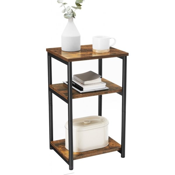 Evy Beistelltisch 34 x 30 cm - Braun/Schwarz