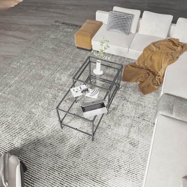 Sevay Arbeitstisch 50/90 x 50/45 cm - Schwarz