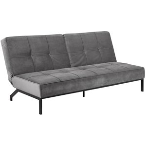 Ullrik Schlafsofa - Dunkelgrau Velours