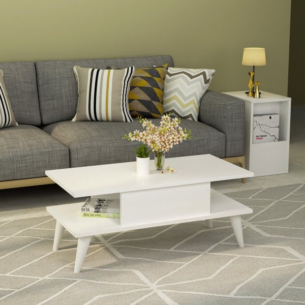 Beta-Couchtisch - Weiß Beta-Couchtisch - Weiß