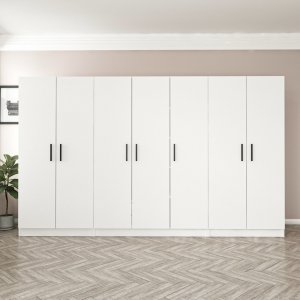 Rizada Kleiderschrank 315x52x210 cm - Wei