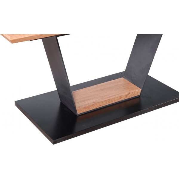 Amasten Esstisch 160-220 cm - Eiche/Schwarz/Eiche