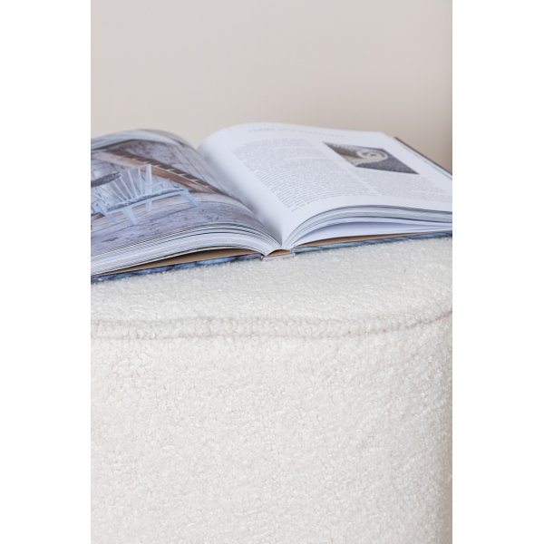 Chip-Hocker - Weißer Teddy Chip-Hocker - Weißer Teddy