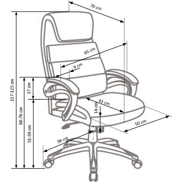 Bürostuhl Justice - schwarz Bürostuhl Justice - schwarz