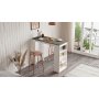 Style Stehtisch 120 x 51,6 cm - Wei/Grau