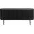 Ebenes Sideboard aus schwarz gebeizter Eiche mit gerippten Tren, 210 cm COPY