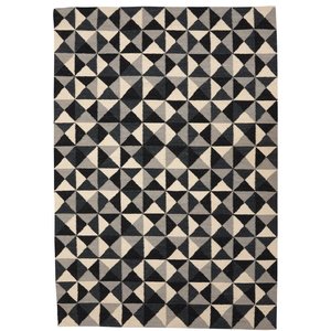 Kelim Teppich Harlekin - Schwarz