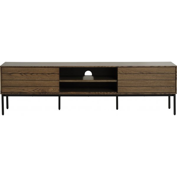 Inez TV-Bank aus braun gelter Eiche - Breite 180 cm