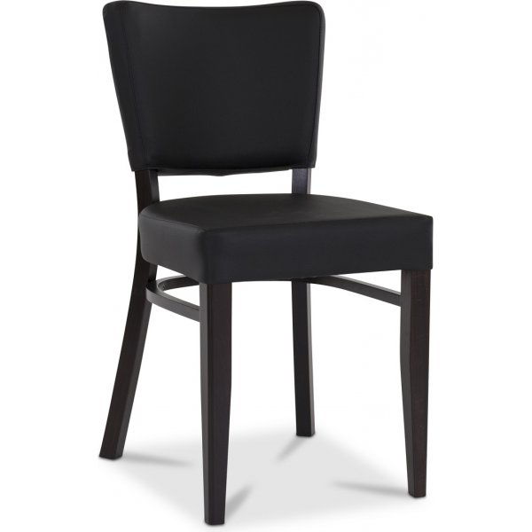 Madonna Stuhl - schwarzes PU / Wenge