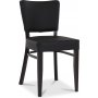 Madonna Stuhl - schwarzes PU / Wenge