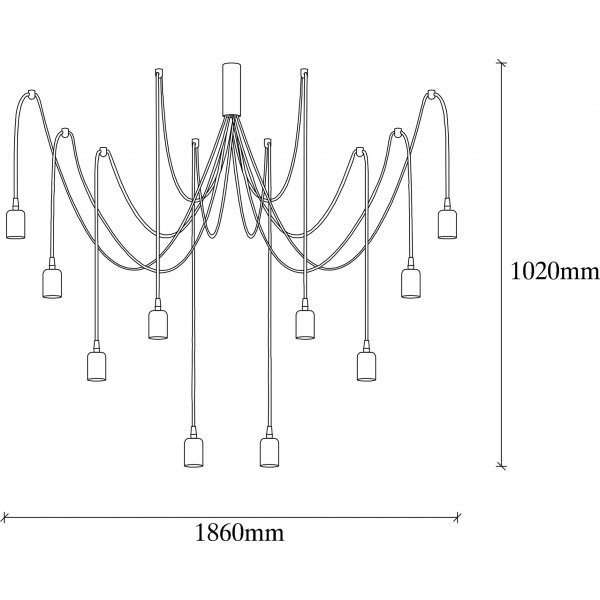 Kaluv Deckenleuchte 930 - Schwarz