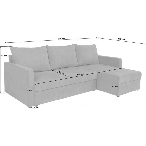 Schlafsofa Imros - Beige Schlafsofa Imros - Beige