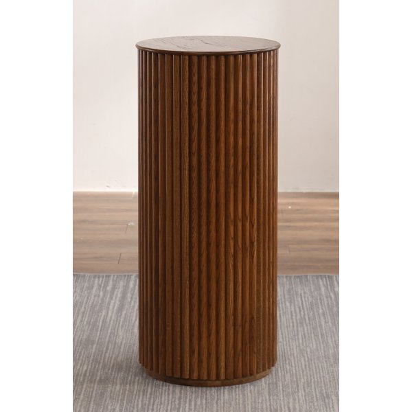 Cylinder Sockel - Walnuss