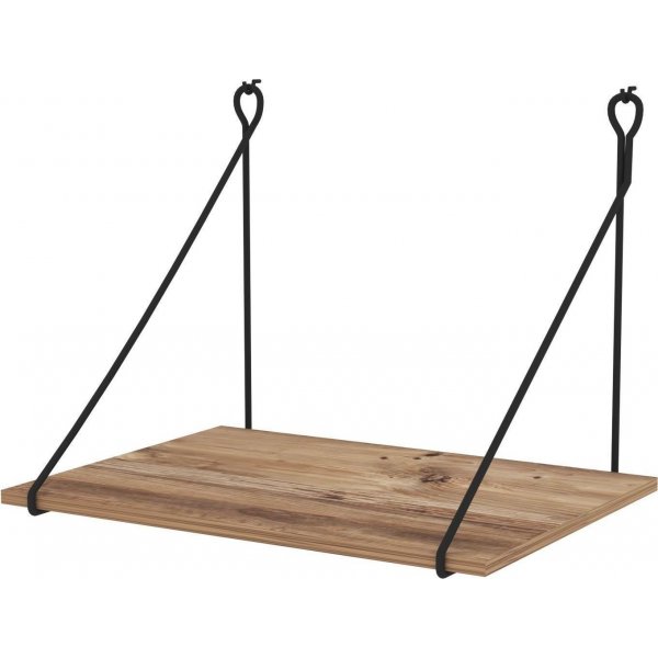 Tura Schreibtischregal - Nussbaum/schwarz