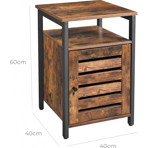 Vilgot Nachttisch - Braun/Schwarz