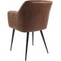 Sessel aus braunem PU - Lamar