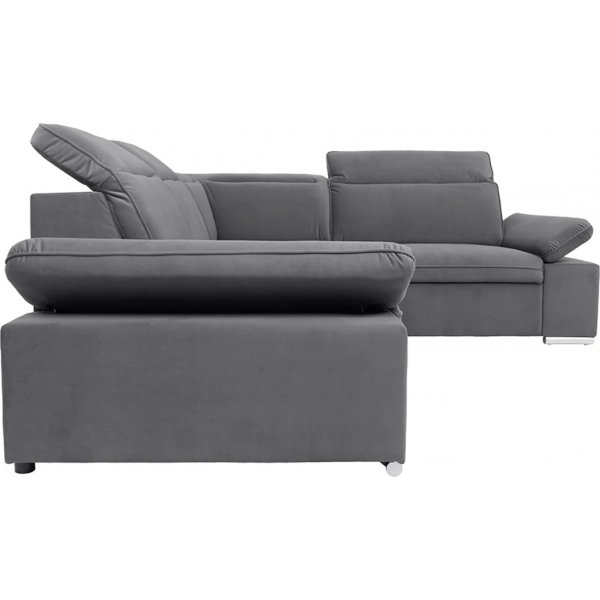 Darby Ecksofa rechts - Grau