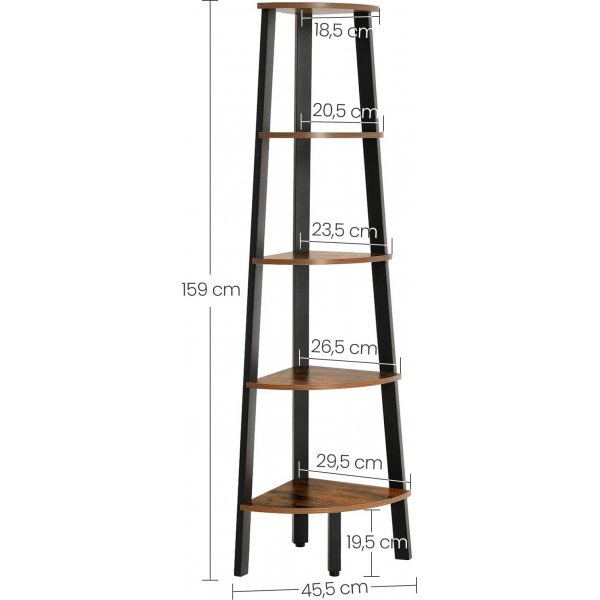 Eckregal Nilla 159 cm - Gold Eckregal Nilla 159 cm - Gold