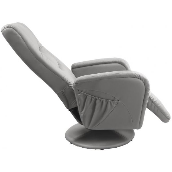 Bibi Reclinersessel - graues PU + Fleckentferner fr Mbel
