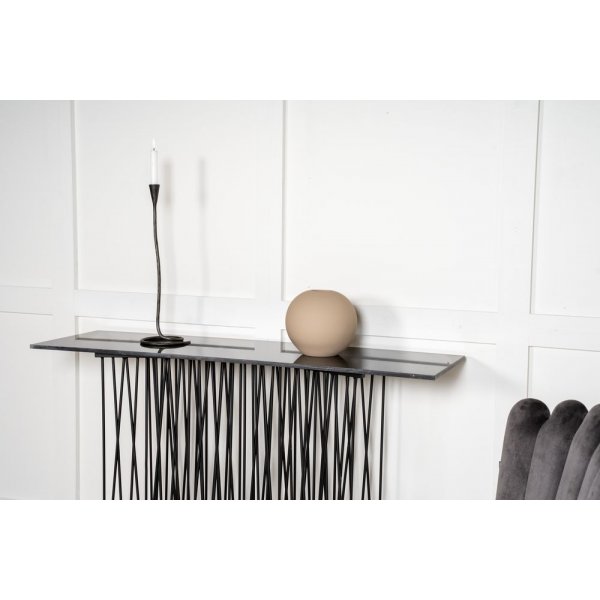 Alborga Konsolentisch XL 130 x 37 cm - Schwarz Alborga Konsolentisch XL 130 x 37 cm - Schwarz