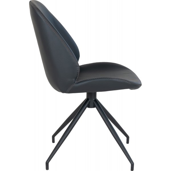 Esszimmerstuhl drehbar schwarz PU Esszimmerstuhl drehbar schwarz PU