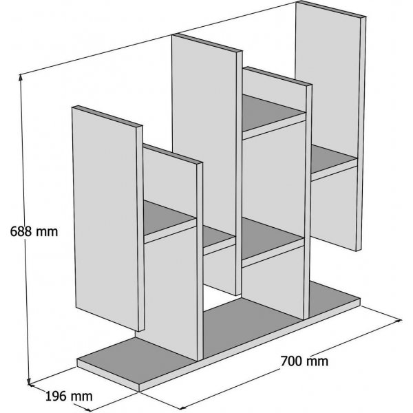 Flower Wandregal - Wei