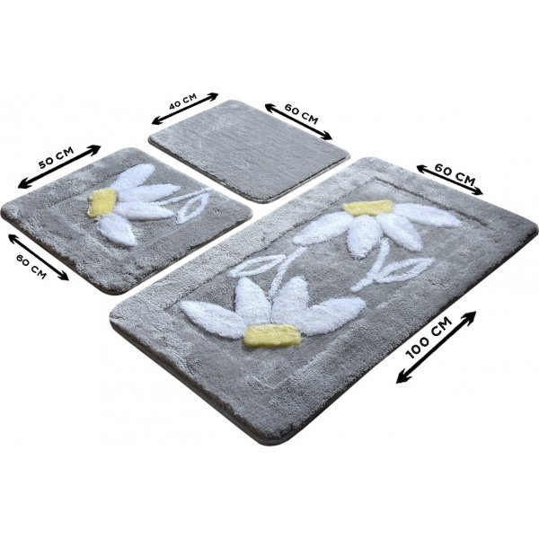 Badezimmerteppich Gänseblümchen Badezimmerteppich Gänseblümchen