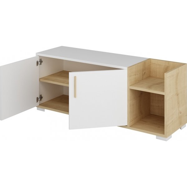 Schuhschrank Susanne - Eiche Saphir/weiß Schuhschrank Susanne - Eiche Saphir/weiß