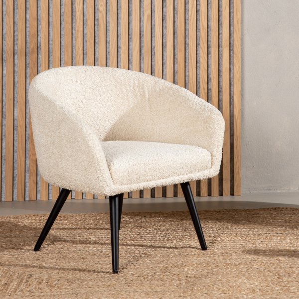 Flauschiger Kindersessel - Wei