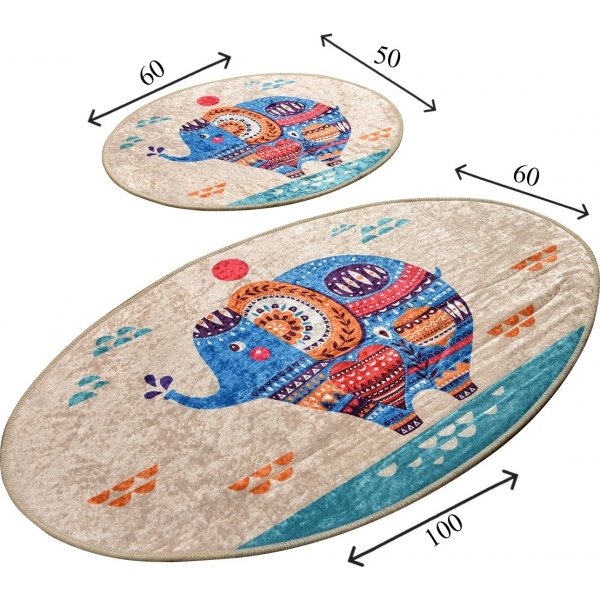 Ethnischer Badezimmerteppich Ethnischer Badezimmerteppich