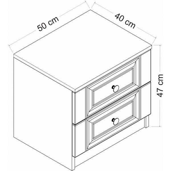 Capeto Nachttisch - Weiß Capeto Nachttisch - Weiß